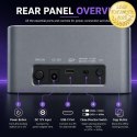 Qoltec Stacja dokująca 2w1 HDD SSD | SATA | M.2 NVMe | Klonowanie | USB-C 3.2 Gen 2 | 10Gb/s | 28TB | Aluminium