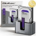 Qoltec Stacja dokująca 2w1 HDD SSD | SATA | M.2 NVMe | Klonowanie | USB-C 3.2 Gen 2 | 10Gb/s | 28TB | Aluminium