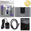 Qoltec Stacja dokująca 2w1 HDD SSD | SATA | M.2 NVMe | Klonowanie | USB-C 3.2 Gen 2 | 10Gb/s | 28TB | Aluminium