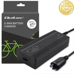 Qoltec Szybka Ładowarka do roweru skutera elektrycznego 36V | 42V | 4A |wtyczka Bosch + kabel zasilający