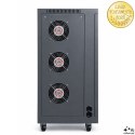 Qoltec Trójfazowy stabilizator napięcia AVR MULTIPROTECTION |10kVA | Dokładność ± 3% | Serwomotor 3F | LCD | Expert Line