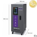 Qoltec Trójfazowy stabilizator napięcia AVR MULTIPROTECTION |10kVA | Dokładność ± 3% | Serwomotor 3F | LCD | Expert Line