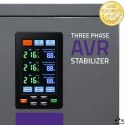 Qoltec Trójfazowy stabilizator napięcia AVR MULTIPROTECTION |15kVA | Dokładność ± 3% | Serwomotor 3F | LCD | Expert Line