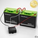 Qoltec Balanser napięcia 24V do akumulatorów 2 x 12V | 5A | AGM GEL LiFePO4 | LED