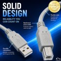 Qoltec Kabel USB 2.0 A męski | B męski | 0.19m