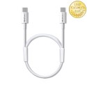 Qoltec Kabel USB-C | USB-C | 60W | QC 3.0 | 480 MB/s | PD | 1.5m | Biały