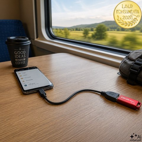 Qoltec Kabel USB OTG 2.0 A żeński | Micro USB B męski | 0.2m