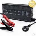 Qoltec Specjalistyczna ładowarka do akumulatora LiFePO4 12V | 20A | PF 0.9 | LED | Inteligentne ładowanie