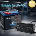 Qoltec Specjalistyczna ładowarka do akumulatora LiFePO4 12V | 30A | PF 0.9 | LED | Inteligentne ładowanie