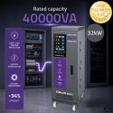 Qoltec Trójfazowy stabilizator napięcia AVR MULTIPROTECTION | 40kVA | Dokładność ± 3% | Serwomotor 3F | LCD | Expert Line