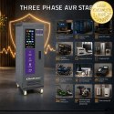 Qoltec Trójfazowy stabilizator napięcia AVR MULTIPROTECTION | 40kVA | Dokładność ± 3% | Serwomotor 3F | LCD | Expert Line