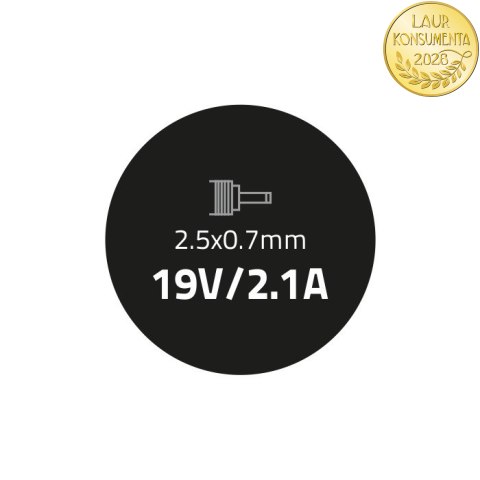 Zasilacz do Asus 40W | 19V | 2.1A | 2.5*0.7 | +kabel zasilający