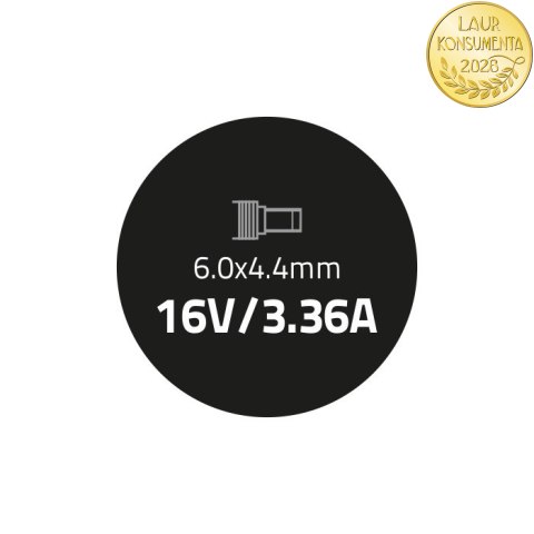 Zasilacz do Fujitsu 65W | 16V | 3.36A | 6.0*4.4 | +kabel zasilający