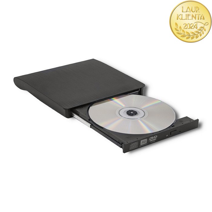 Qoltec Nagrywarka DVD-RW zewnętrzna |USB 3.0 | Czarna