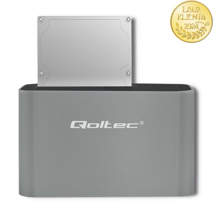Qoltec Stacja dokująca dysków HDD/SSD | 2.5"/3.5" SATA | USB 3.0