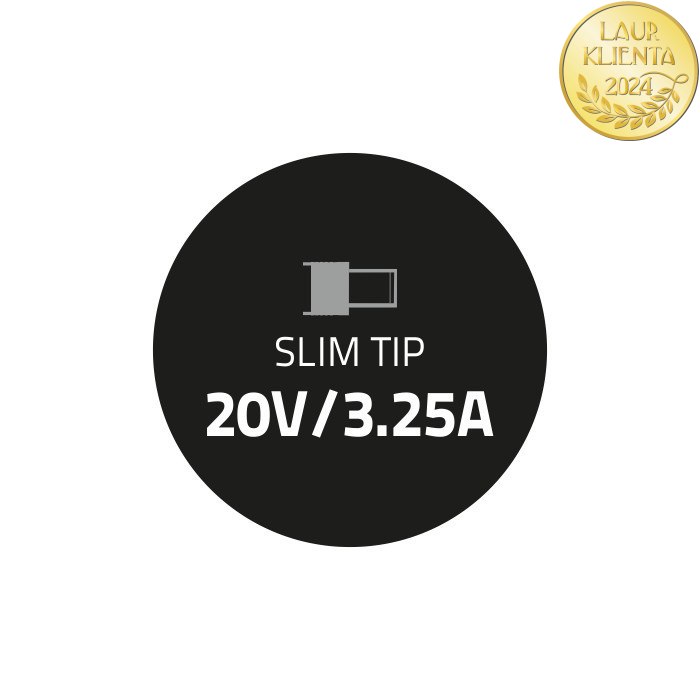 Qoltec Zasilacz do Lenovo 65W | 20V | 3.25A | Slim tip+pin | +kabel zasilający