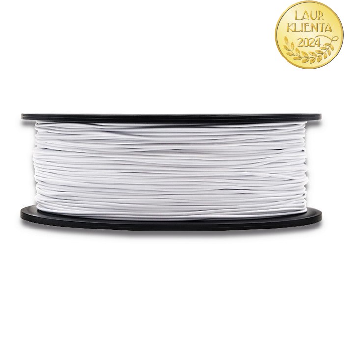 Qoltec Profesjonalny filament do druku 3D | ABS PRO | 1.75mm | 1 kg | Cold White